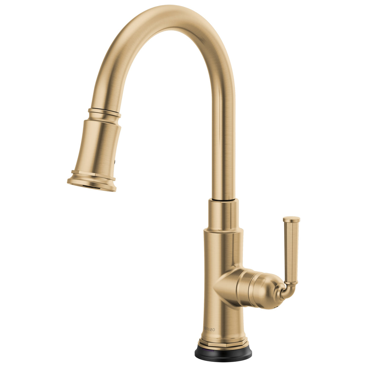 Brizo® 64074LF Rook™ Pull-Down Kitchen Faucet, Brizo® Rook™ Pull-Down Kitchen Faucet, 1.8 gpm Flow Rate, 1 Handles, 1 Faucet Holes, Function: Traditional, Domestic, Commercial