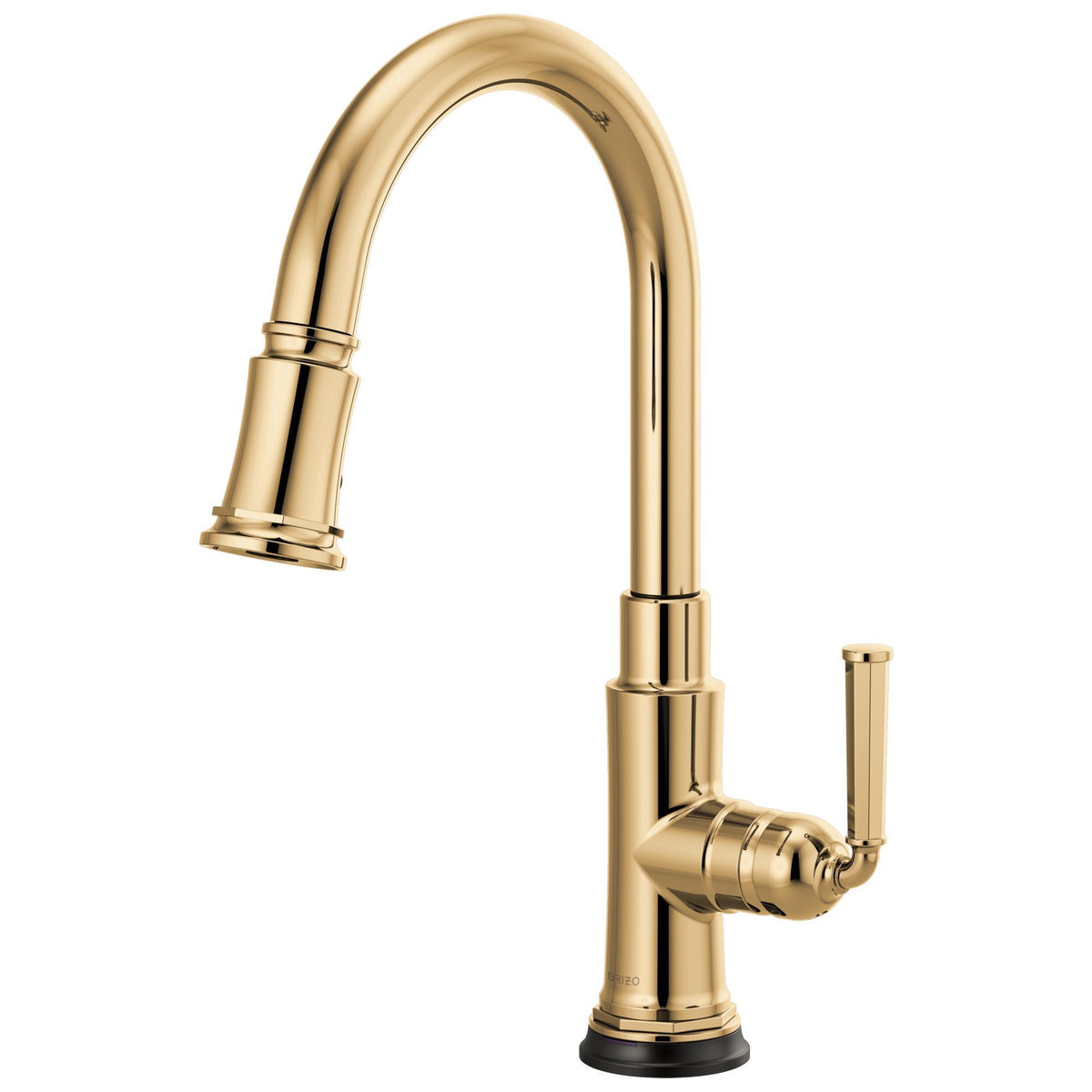 Brizo® 64074LF Rook™ Pull-Down Kitchen Faucet, Brizo® Rook™ Pull-Down Kitchen Faucet, 1.8 gpm Flow Rate, 1 Handles, 1 Faucet Holes, Function: Traditional, Domestic, Commercial