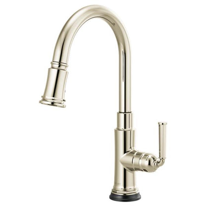 Brizo® 64074LF Rook™ Pull-Down Kitchen Faucet, Brizo® Rook™ Pull-Down Kitchen Faucet, 1.8 gpm Flow Rate, 1 Handles, 1 Faucet Holes, Function: Traditional, Domestic, Commercial