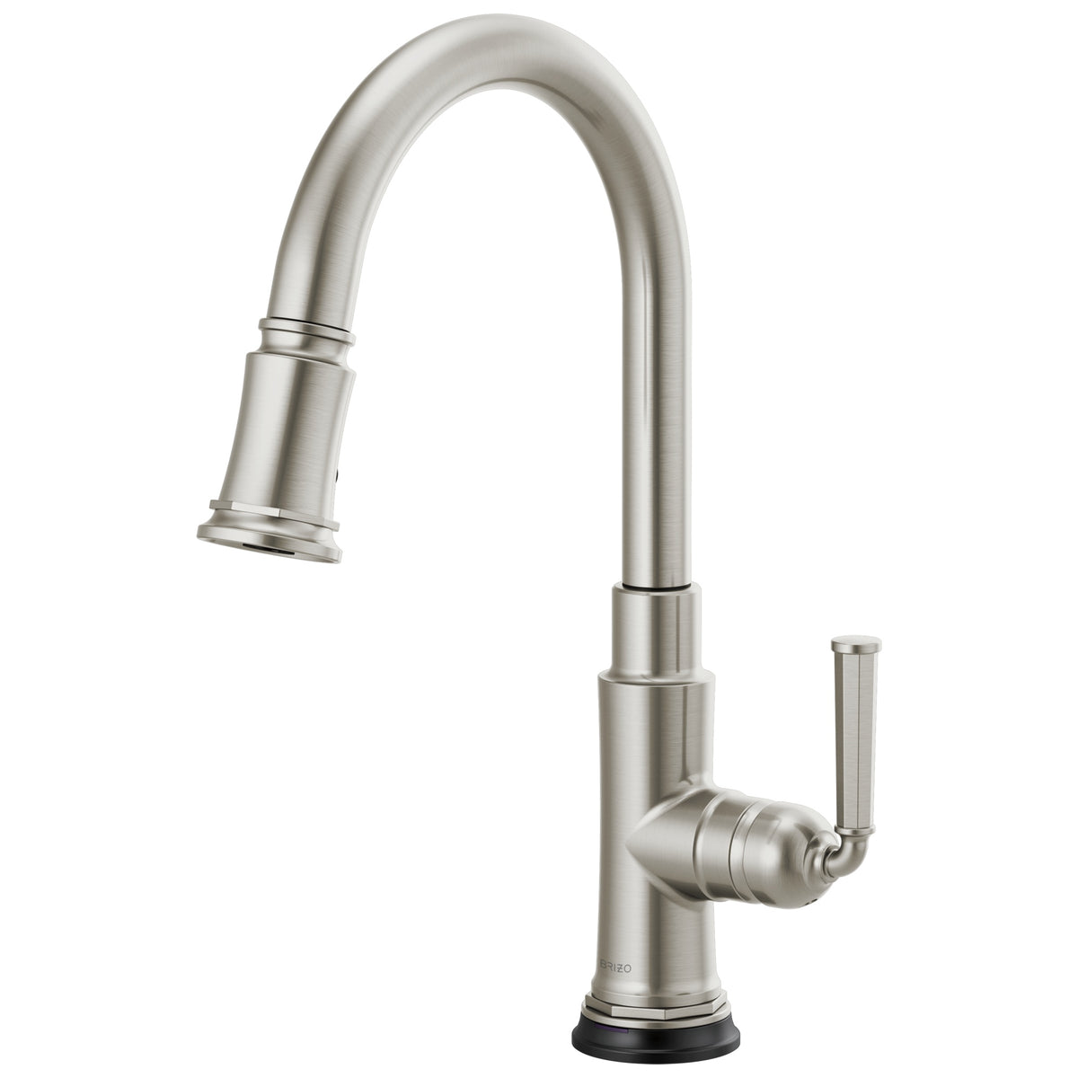 Brizo® 64074LF Rook™ Pull-Down Kitchen Faucet, Brizo® Rook™ Pull-Down Kitchen Faucet, 1.8 gpm Flow Rate, 1 Handles, 1 Faucet Holes, Function: Traditional, Domestic, Commercial