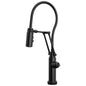 Brizo® 64121LF-BLLHP Odin® Dual-Jointed Kitchen Faucet, 1.8 gpm Flow Rate, Matte Black, 1 Handles, 1 Faucet Holes, Function: Kitchen