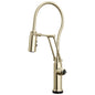 Brizo® 64121LF-PNLHP Odin® Dual-Jointed Kitchen Faucet, 1.8 gpm Flow Rate, Polished Nickel, 1 Handles, 1 Faucet Holes, Function: Kitchen