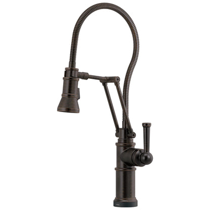 Artesso - Articulating Kitchen Faucet with Finished Hose