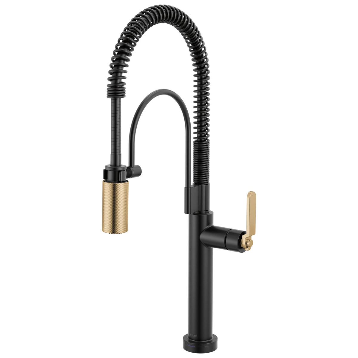 Brizo® 64344LF-BLGL Litze® Single Handle Semi-Professional Kitchen Faucet, 1.8 gpm Flow Rate, Matte Black/Luxe Gold, 1 Handles, 1 Faucet Holes