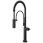 Brizo® 64375LF-BLLHP Odin® Semi-Professional Kitchen Faucet, 1.8 gpm Flow Rate, Matte Black, 1 Faucet Holes, Import, Commercial
