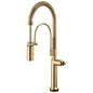 Brizo® 64375LF-PGLHP Odin® Semi-Professional Kitchen Faucet, 1.8 gpm Flow Rate, Polished Gold, 1 Faucet Holes, Import, Commercial