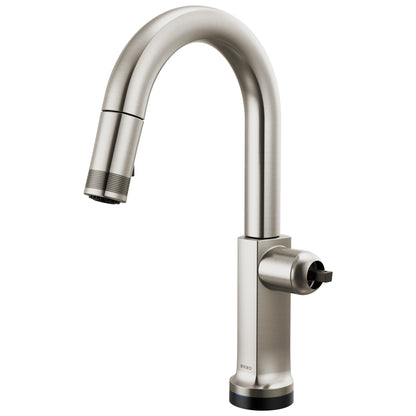 Kintsu - Pull-Down Faucet with Arc Spout - Stainless - Brass