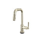 Brizo® 64953LF-PN Pull-Down Faucet with Square Spout, Litze®, Polished Nickel, 1 Handle, 1.8 gpm