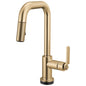 Brizo® 64954LF-GL Pull-Down Faucet with Square Spout, Litze®, Luxe Gold, 1 Handle, 1.8 gpm