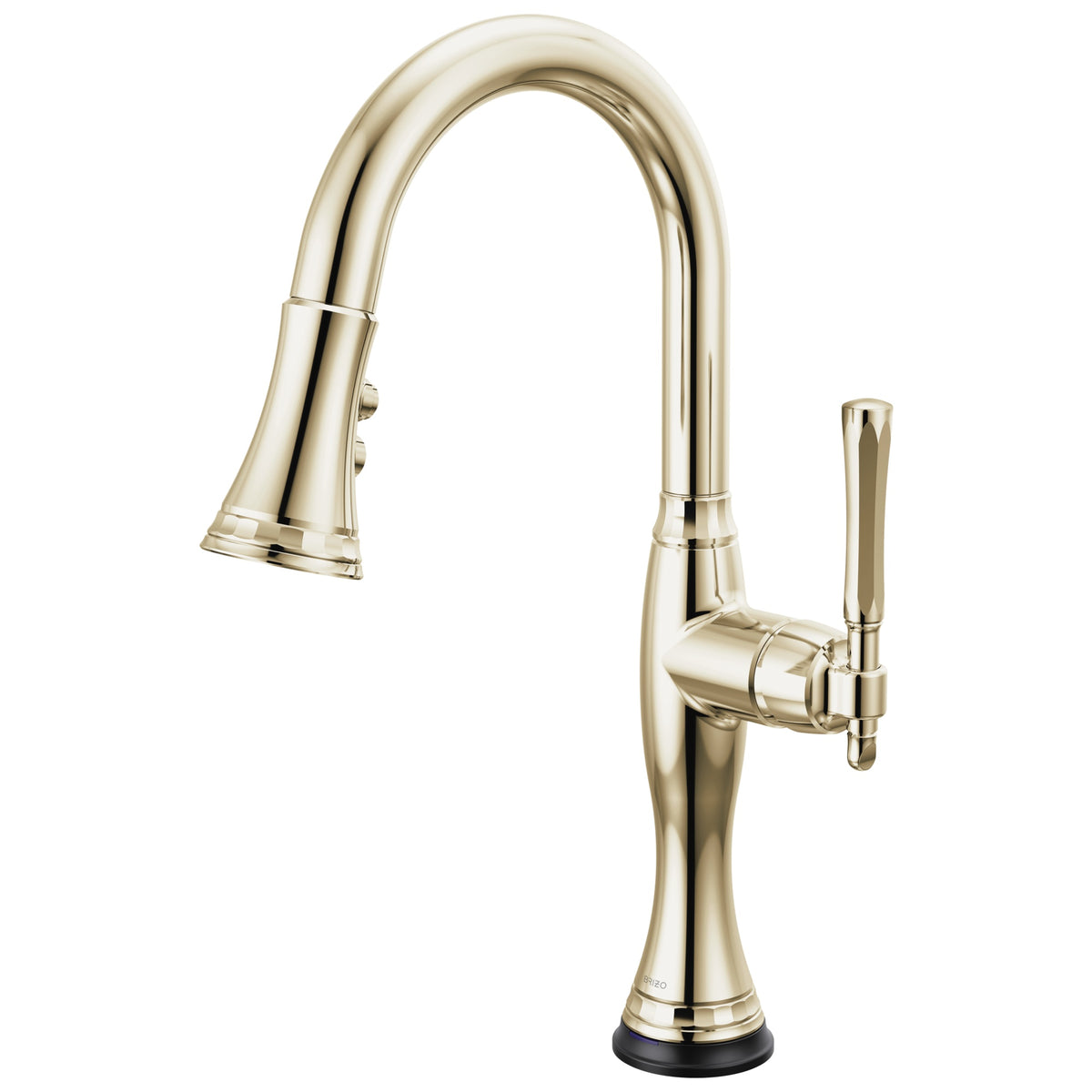 Brizo® 64958LF-PN Pull-Down Kitchen Faucet, 1.8 gpm Flow Rate, Polished Nickel, 1 Handles, 1 Faucet Holes, Spray/Aerated Stream Function, Import