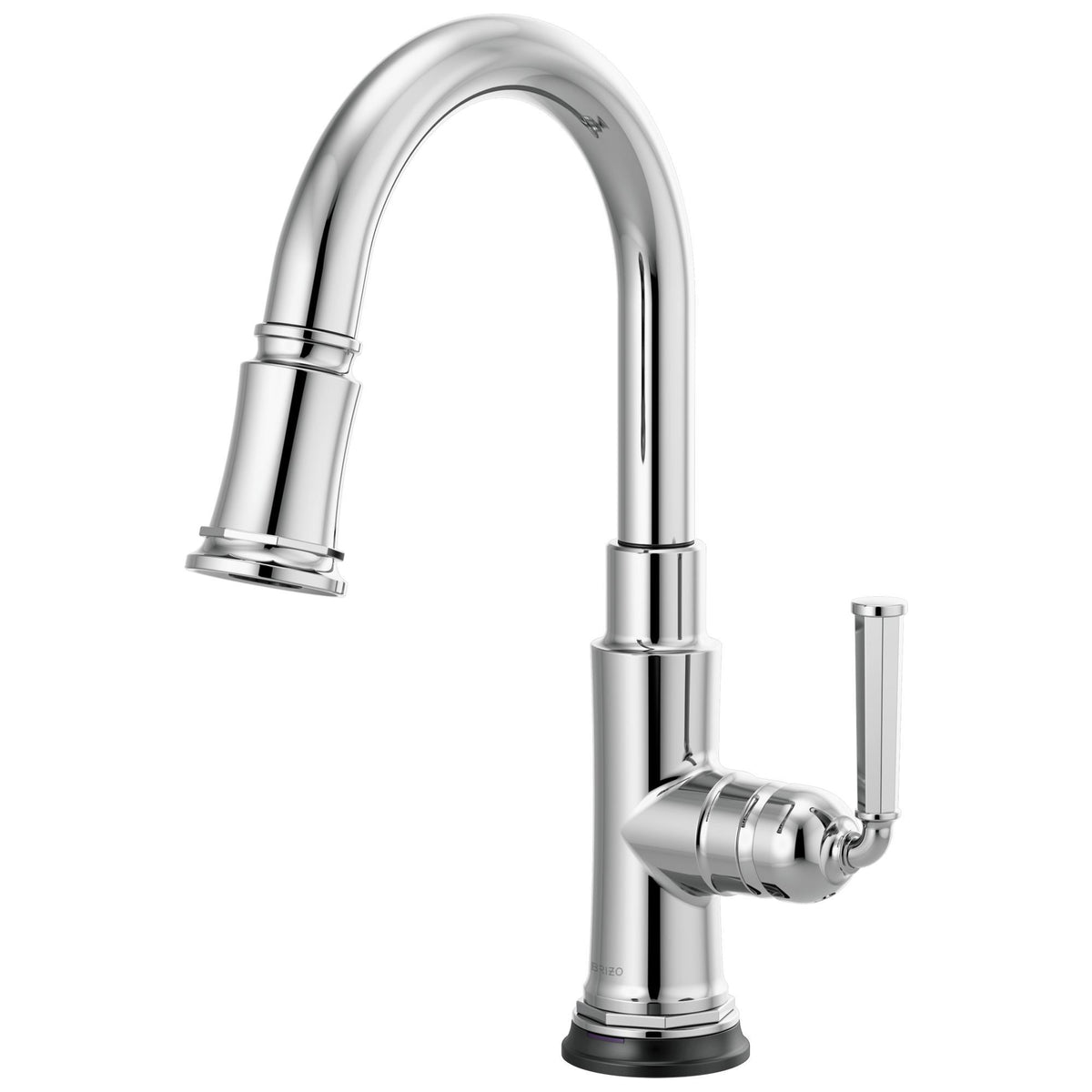 Brizo® 64974LF Rook™ Pull-Down Kitchen Prep Faucet, Brizo® Rook™ Pull-Down Kitchen Prep Faucet, 1.8 gpm Flow Rate, 1 Handles, 1 Faucet Holes, Function: Traditional, Domestic, Commercial