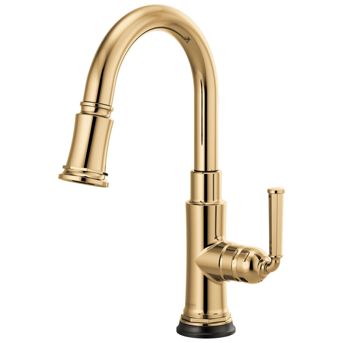 Brizo® 64974LF Rook™ Pull-Down Kitchen Prep Faucet, Brizo® Rook™ Pull-Down Kitchen Prep Faucet, 1.8 gpm Flow Rate, 1 Handles, 1 Faucet Holes, Function: Traditional, Domestic, Commercial