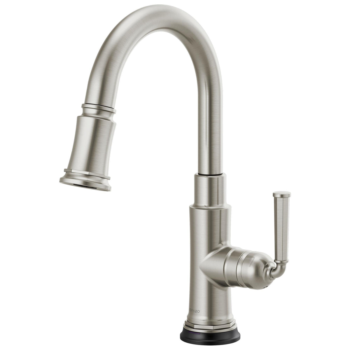 Brizo® 64974LF Rook™ Pull-Down Kitchen Prep Faucet, Brizo® Rook™ Pull-Down Kitchen Prep Faucet, 1.8 gpm Flow Rate, 1 Handles, 1 Faucet Holes, Function: Traditional, Domestic, Commercial