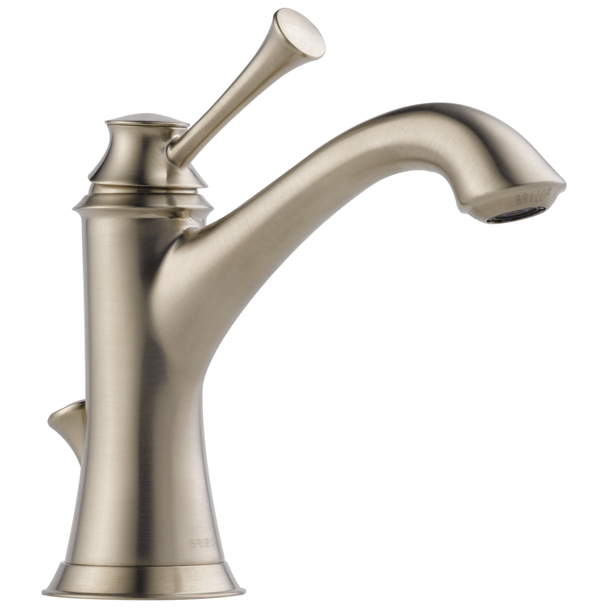 Brizo® Commercial, 1.2 gpm Flow Rate, 4-5/16 in H Spout, 1 Handles, Pop-Up Drain, 1 Faucet Holes, Function: Traditional, Baliza®