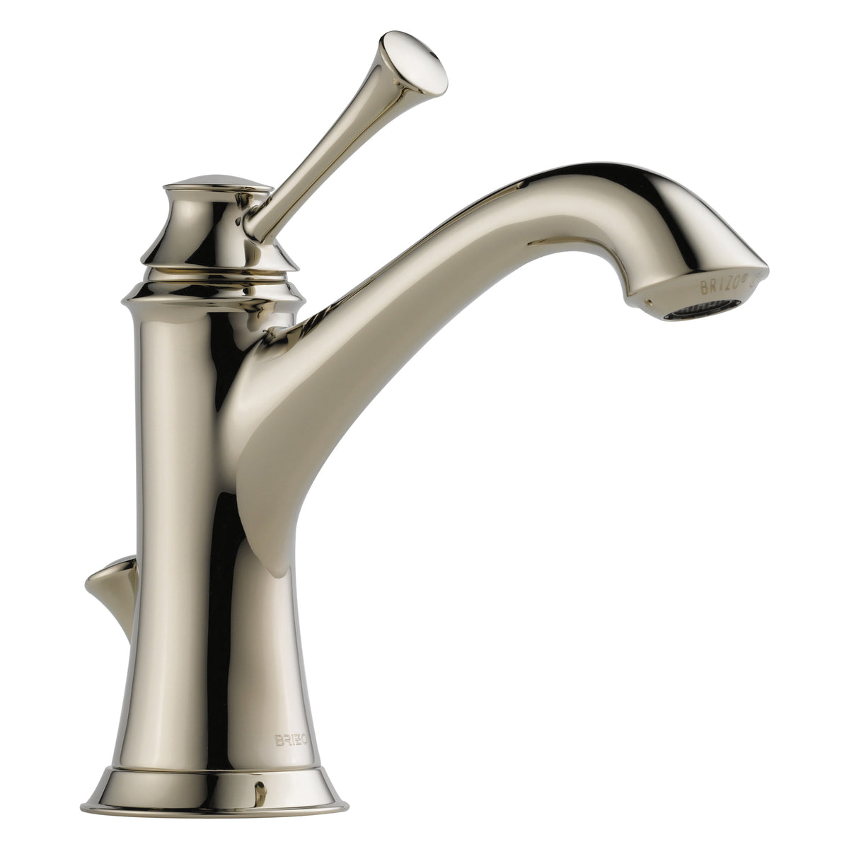 Brizo® Baliza®, Commercial, 1.5 gpm Flow Rate, 4-5/16 in H Spout, 1 Handles, Pop-Up Drain, 1 Faucet Holes, Function: Traditional