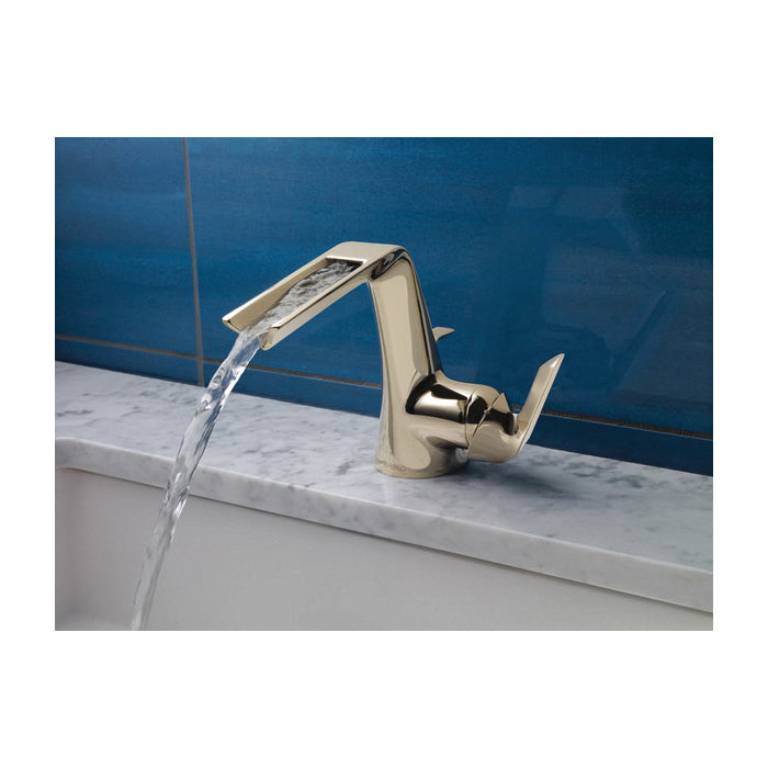Brizo® Sotria™, Commercial, 1.2 gpm Flow Rate, 3-15/16 in H Spout, 1 Handles, Pop-Up Drain, 1 Faucet Holes, Function: Traditional