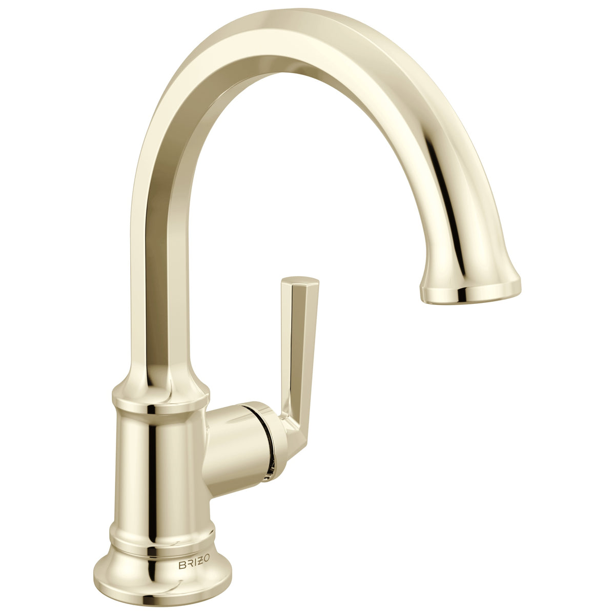 Brizo® 65065LF-PN 65065LF Beauclere™ Faucet Single Handle Lavatory, Commercial, 1.2 gpm Flow Rate, 5-7/16 in H Spout, 1 Handles, 1 Faucet Holes, Polished Nickel, Function: Lavatory