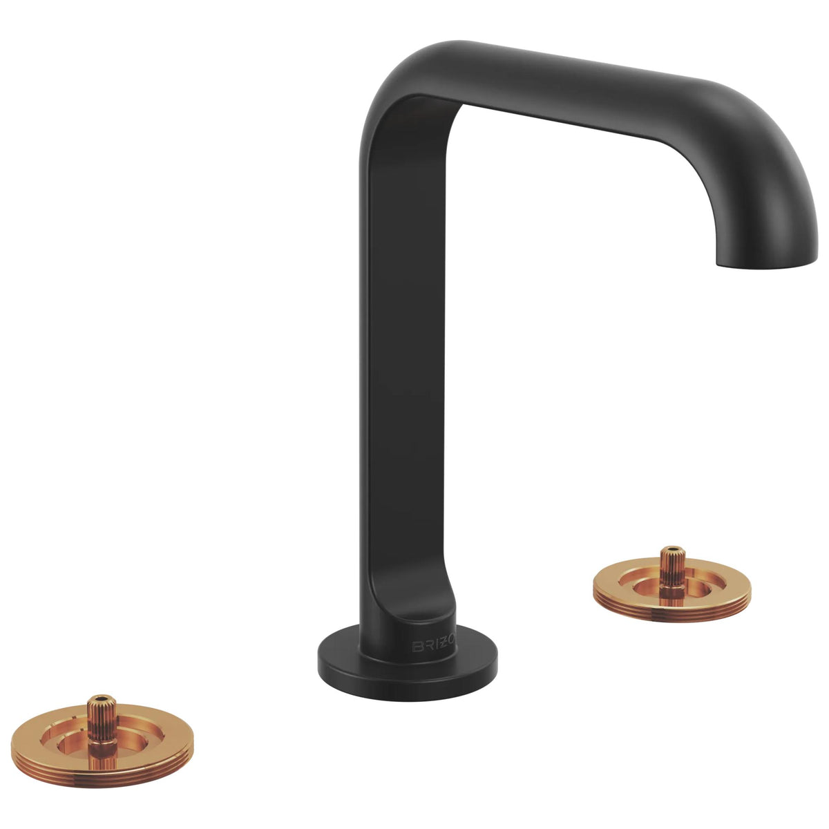Brizo® 653111LF-BLLHP 653111L Roccesco™ Lavatory Faucet Lineax, 1.2 gpm Flow Rate, 5-5/8 in H Spout, 4 to 16 in Center, Matte Black, 2 Handles