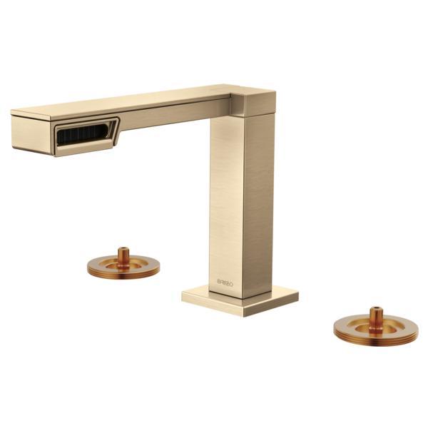 Brizo® 65322LF-GLLHP Frank Lloyd Wright Bathroom Faucet, Luxe Gold, 2 Handles, Import