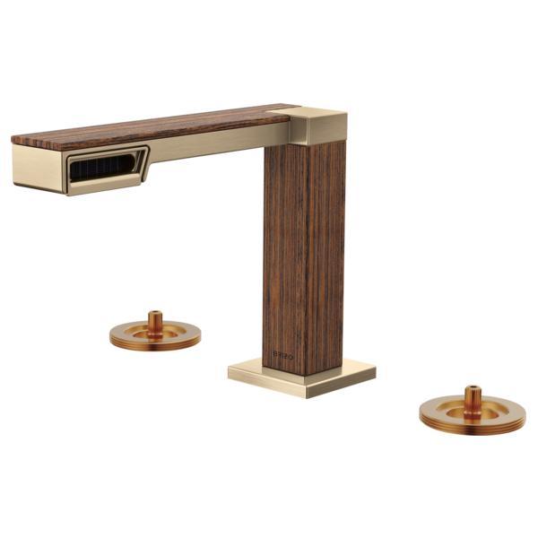 Frank Lloyd Wright - Bathroom Faucet - Luxe Gold/Wood