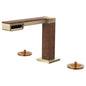 Frank Lloyd Wright - Bathroom Faucet - Luxe Gold/Wood