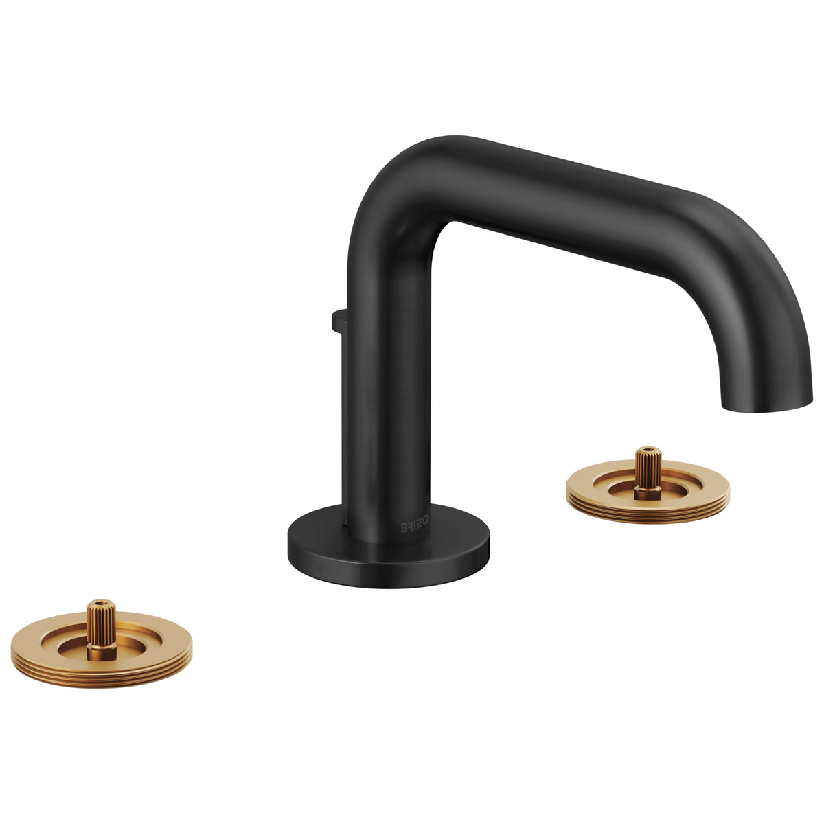 Litze - Less Handle Widespread Bathroom Faucet - 3" - Brass
