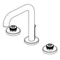 Brizo® 65335LF-SLLHP Litze™ Widespread Lavatory Faucet, Commercial/Residential, 1.5 gpm Flow Rate, 5 in H Spout, 6 to 16 in Center, Luxe Steel, Pop-Up Drain, Import