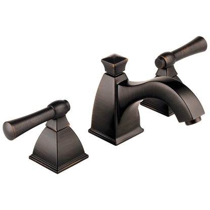Brizo® Vesi® Widespread Lavatory Faucet, Commercial, 2-1/8 in H Spout, 6 to 16 in Center, 2 Handles, Pop-Up Drain, Domestic, 1.5 gpm