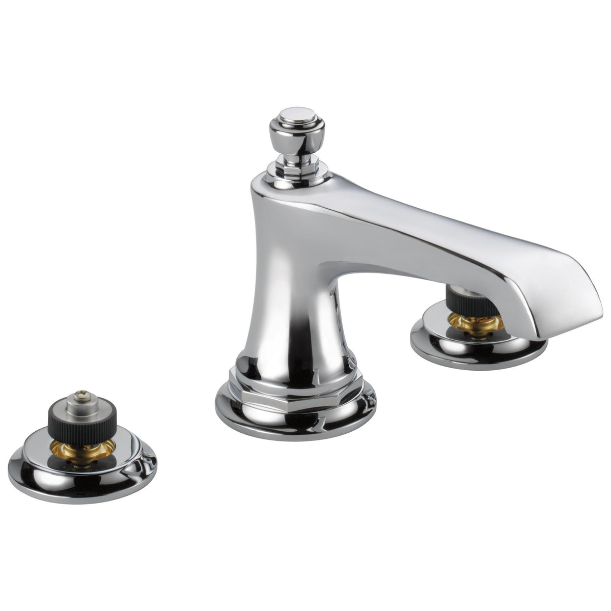 Brizo® Rook™ Widespread Lavatory Faucet, Commercial, 3 in H Spout, 6 to 16 in Center, Pop-Up Drain, Import, 1.5 gpm