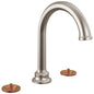 Beauclere - Widespread Bathroom Faucet - Luxe Nickel - Brass
