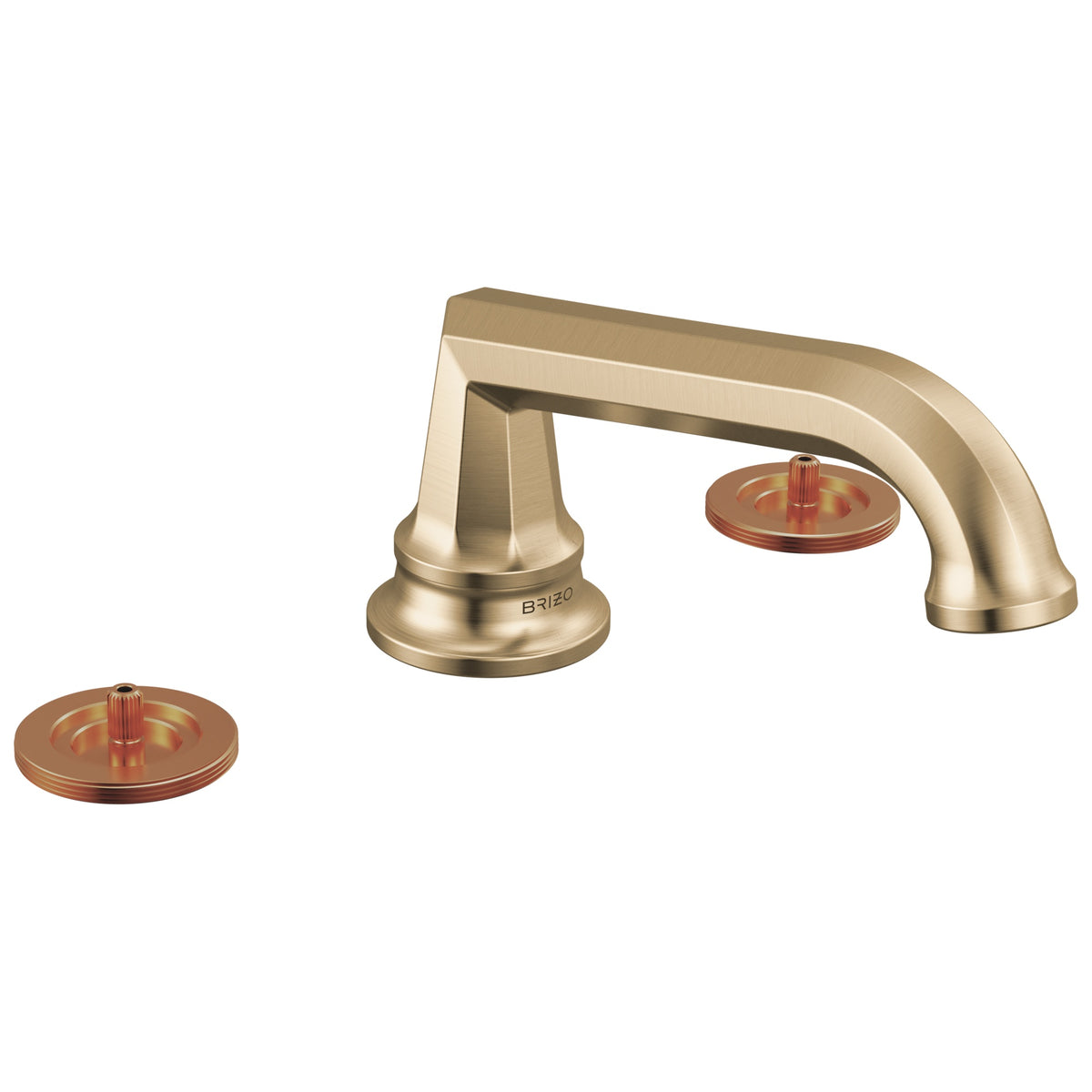 Beauclere - Widespread Bathroom Faucet - 3-15/16" H - Brass