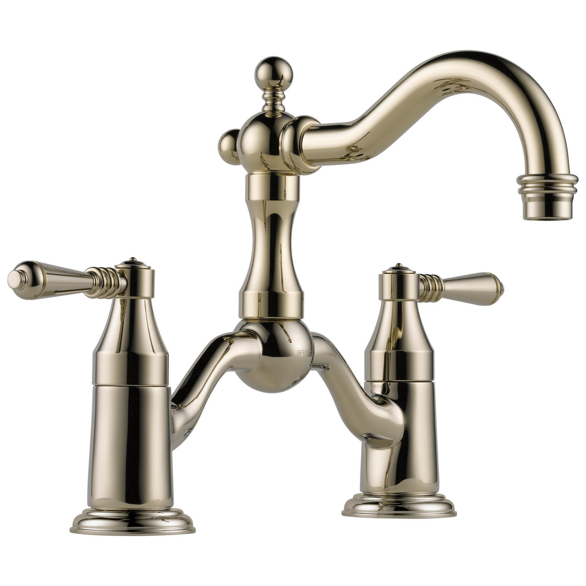 Brizo® Tresa® Widespread Bridge Lavatory Faucet, Commercial, 1.2 gpm Flow Rate, 5-1/2 in H Spout, 8 in Center, 2 Handles, Pop-Up Drain, Domestic