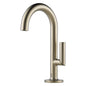 Brizo® 65675LF-BN Lavatory Faucet, Odin™, 1.5 gpm Flow Rate, 6 in H Spout, 1 Handles, 1 Faucet Holes, Brushed Nickel, Function: Traditional