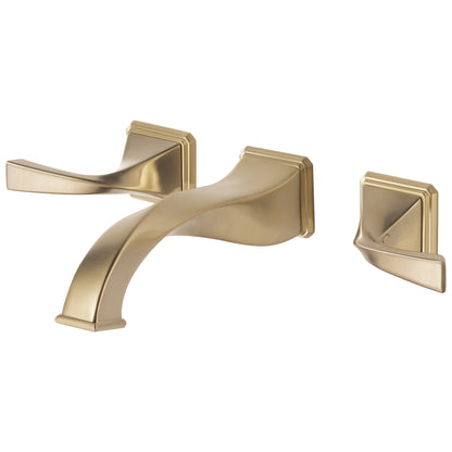 Brizo® Virage® Lavatory Faucet With Overflow, Commercial, 1.5 gpm Flow Rate, 8 in Center, 2 Handles, Grid Strainer Drain, Function: Traditional