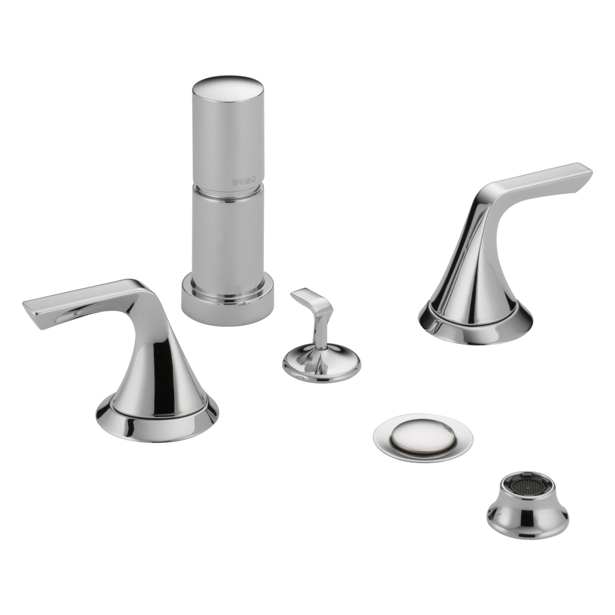Brizo® Sotria™, Commercial, 5 to 8 in Center, 2 Handles, Pop-Up Drain, Domestic
