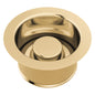 Brizo® 69072-PG Kitchen Sink Disposal Flange with Stopper, 4-1/2 in Nominal, 4-1/2 in OAL, Solid Brass, Polished Gold, Import