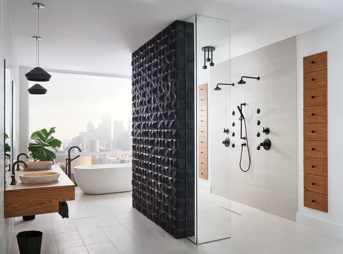 Odin - 18" Round Towel Bar - Matte Black
