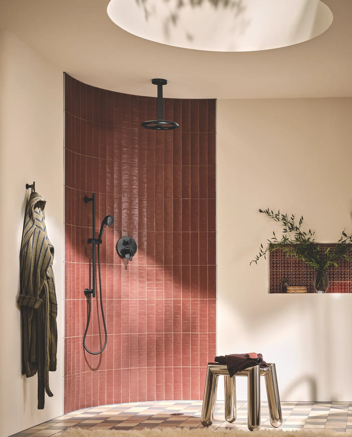 Single Robe Hook - Matte Black - Zinc