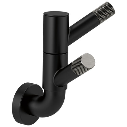 Litze - Double Robe Hook with Knurling - 693537-BLSL