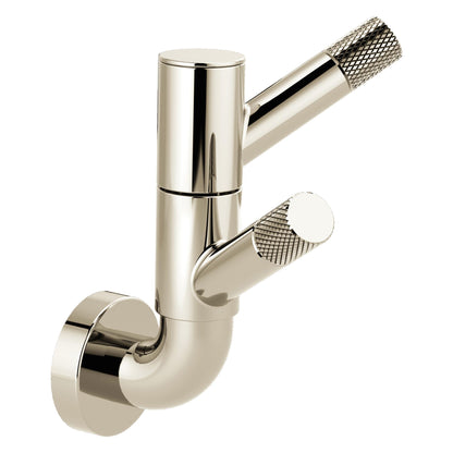 Litze - Rotating Robe Hook with Knurling - 2 Hooks