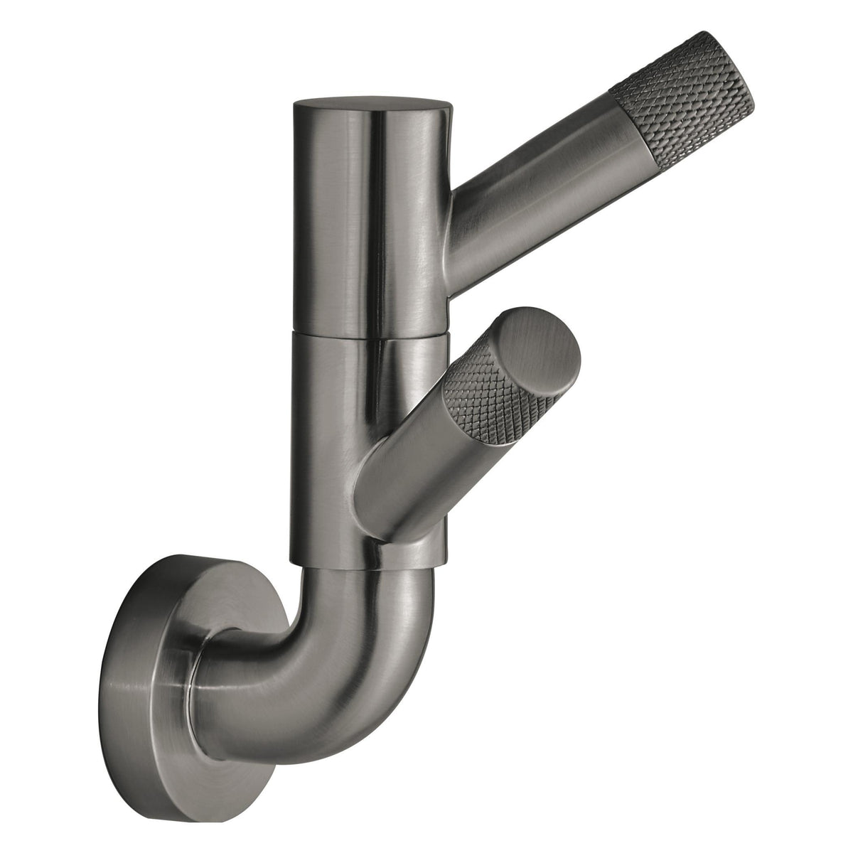 Litze - Rotating Robe Hook with Knurling - 2 Hooks