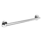 Brizo® 69375-PC Euro Round Decorative Grab Bar, 24 in L x 1-1/4 in Dia, Polished Chrome, Metal, Import