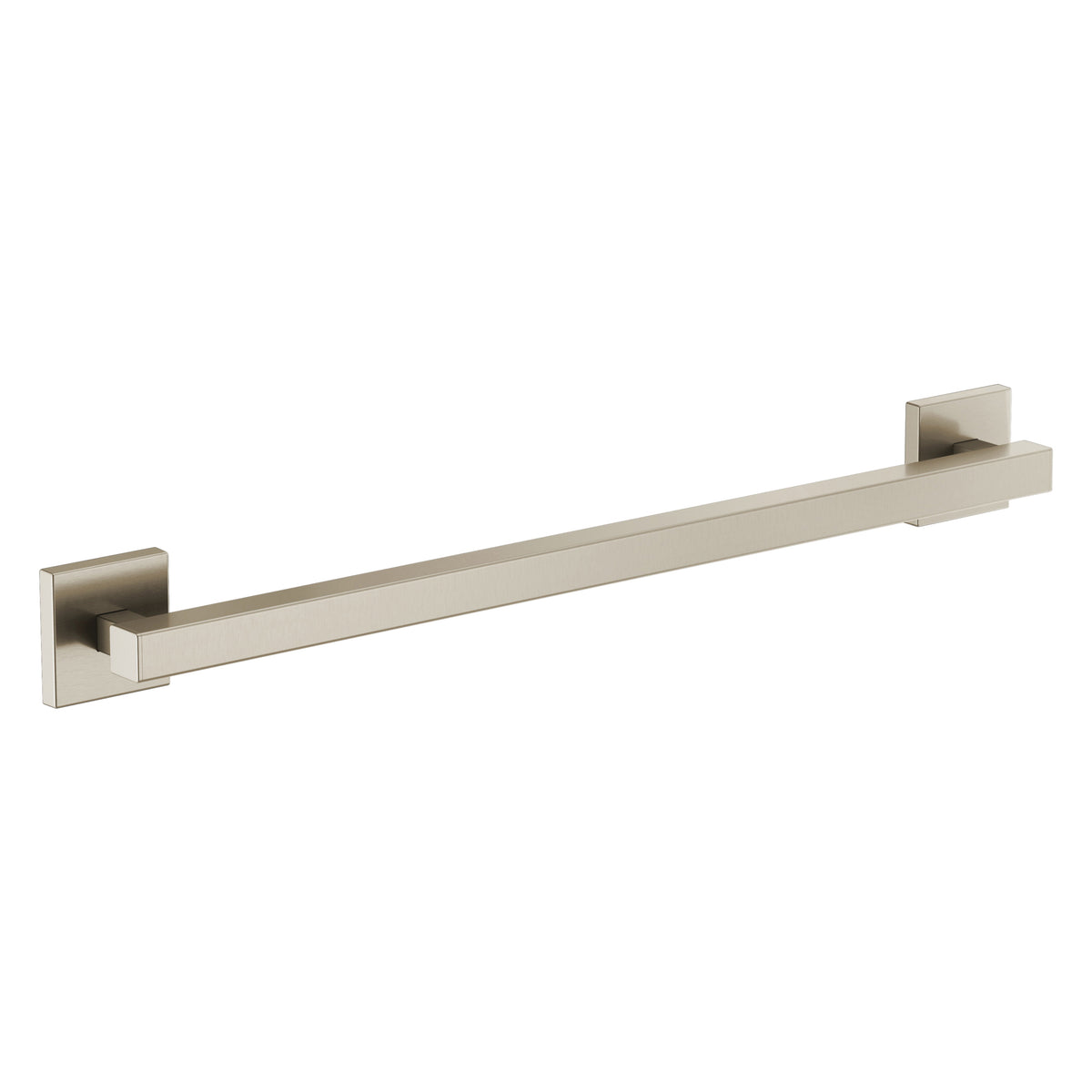 Brizo® Euro Square Decorative Grab Bar, 24 in L, Metal, Import