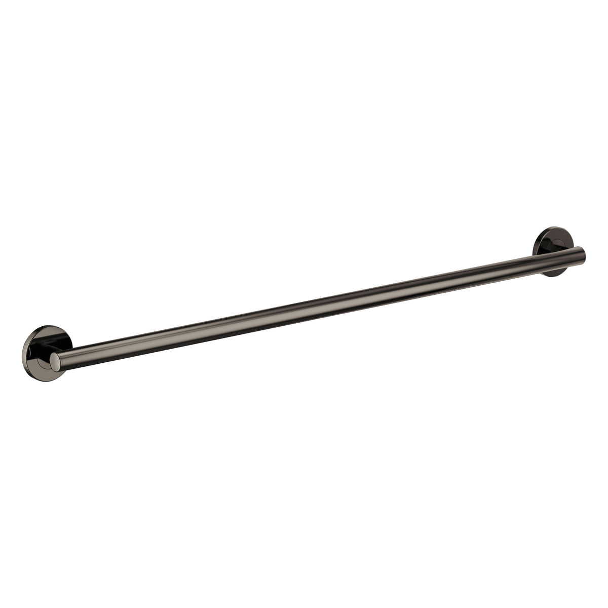Brizo® 694275-BNX Euro Round Decorative Grab Bar, 1-1/4 in Dia x 45-1/2 in L, Brilliance® Black Onyx, Import