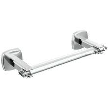 8" Towel Bar - Zinc - Polished Chrome/Clear Acrylic