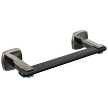 8" Towel Bar - Zinc - Brilliance Black Onyx / Matte Black