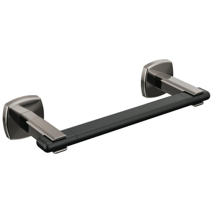8" Towel Bar - Zinc - Brilliance Black Onyx / Matte Black