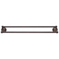 24" Double Towel Bar - Zinc