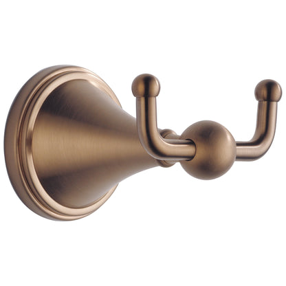 Brizo® Baliza® Robe Hook, 2 Hooks, 2-13/16 in OAW x 3-5/8 in OAD, Import