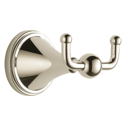 Brizo® Baliza® Robe Hook, 2 Hooks, 2-13/16 in OAW x 3-5/8 in OAD, Import